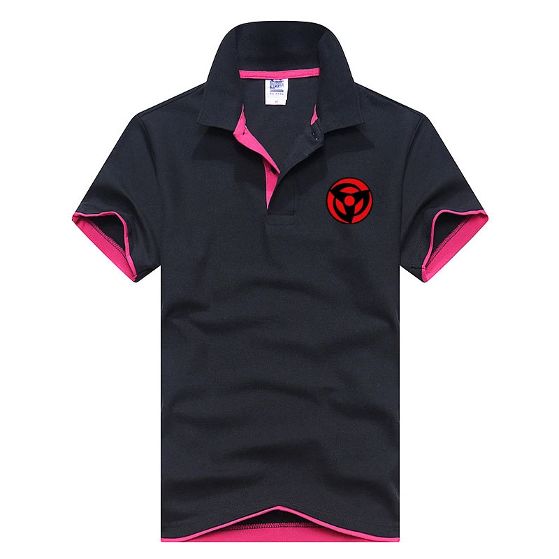 

Men Polo Shirt Naruto print Pattern Fashion Polo Men Stretchy Short Sleeve Polos Para Hombre Brand Summer Tops