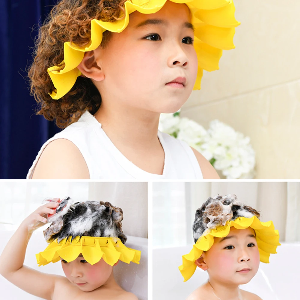 Gorro de ducha para champ&uacute; de beb&eacute;, gorro de ba&ntilde;o seguro para ducha, protecci&oacute;n suave para ba&ntilde;o de beb&eacute;, sombrero para champ&uacute;, 1 ud.-2