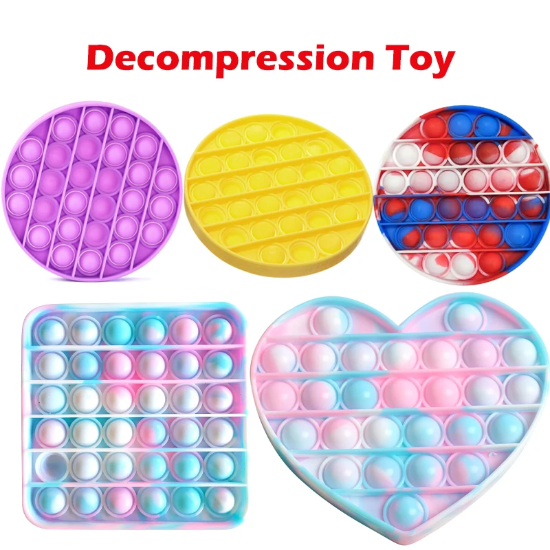 

Fidget Toys Simple Dimple TOYsit Funny Toy Bubble TOYs Sensory Toy For Adult Kids Stress Reliever Autism Gift антистресс шары