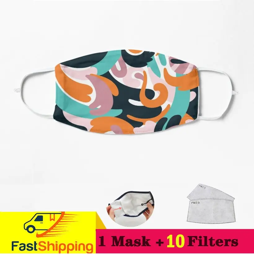 

Новая уличная маска-Одуванчик с цветочным рисунком для раздумий маска для рта многоразовая моющаяся маска для лица