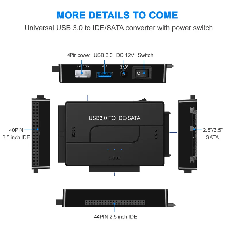 Переходник SATA/USB IDE кабель USB 3 0 SATAIII для жестких дисков 2 5 HDD SSD адаптер SATA - купить по