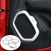 abs chrome auto accessories interior decoration stickers for jeep renegade 2015 2016 2017 car audio sound speaker covers trims