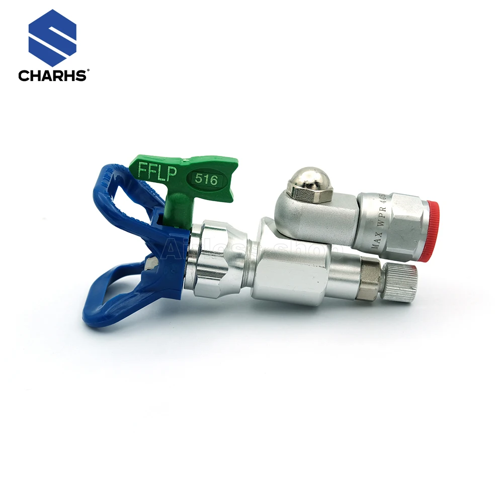 

Charhs 287030 CleanShot Valve SET FLP Airless tips flp517 lp517 rac x Shut-off 9raco for 7/8-Inch Threads Size Arless Paint S