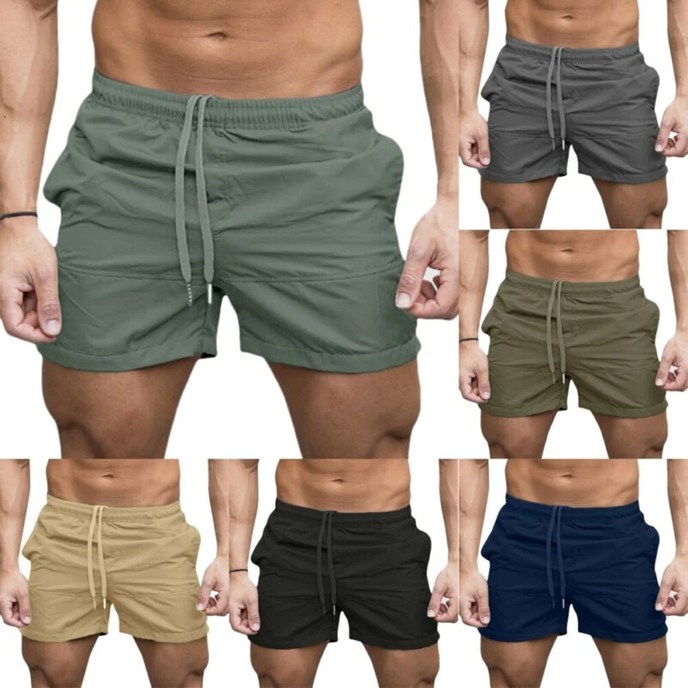 

Mens Summer Shorts Running Jogging Sports Gym Sweatpants Beach Casual Trousers