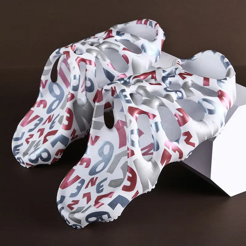 LLUUMIU/Летняя обувь Женские сандалии Пляжные шлепанцы с мягкой сеткой для пар