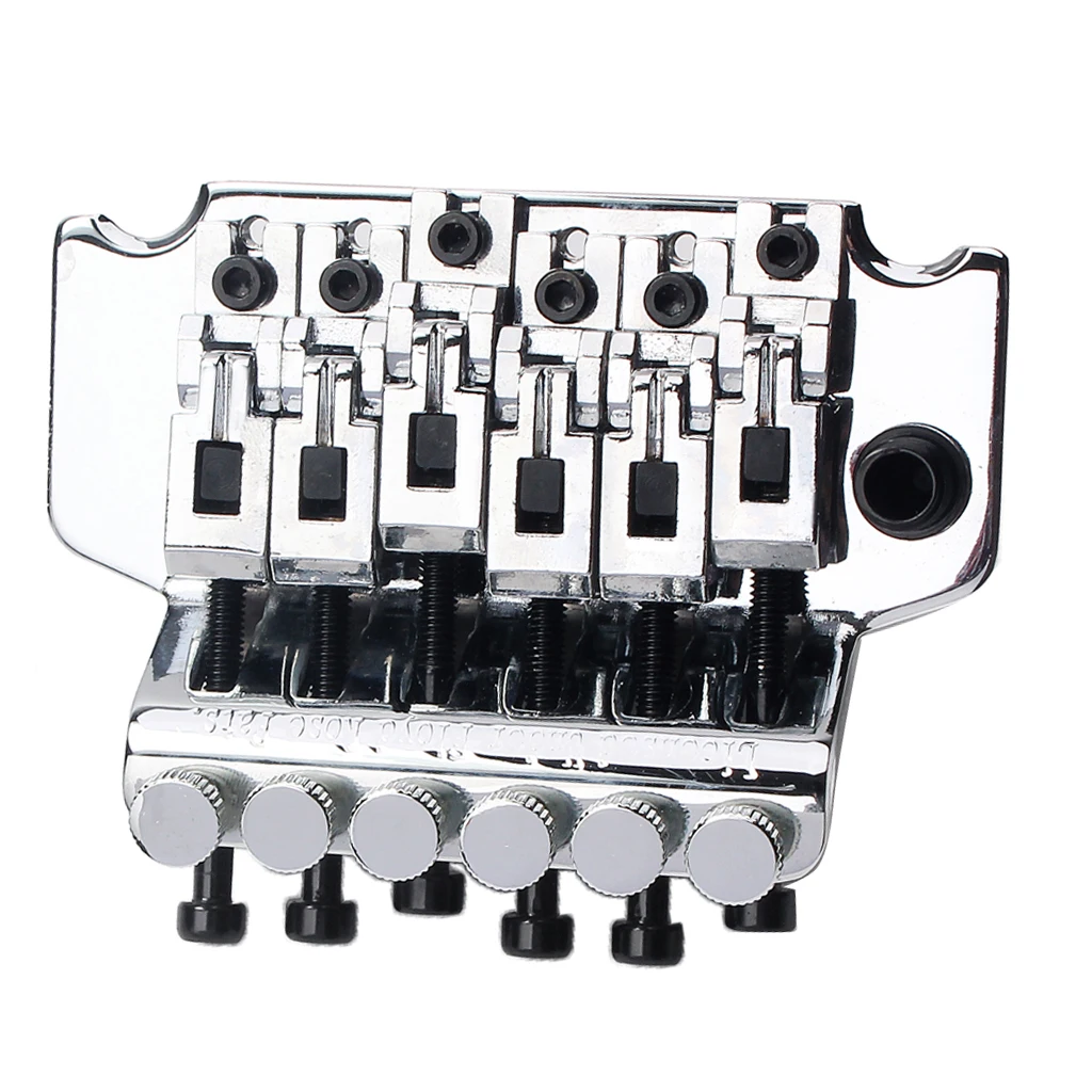 6 string sattel doubletremolo brücke für elektrische gitarre zubehör chrom free global shipping