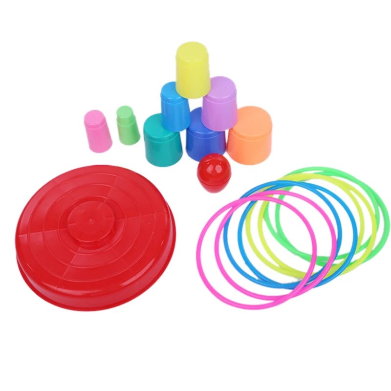 17 3 дюймов ярко красочные Пластик Спорт кольцеброс игровой набор для детей