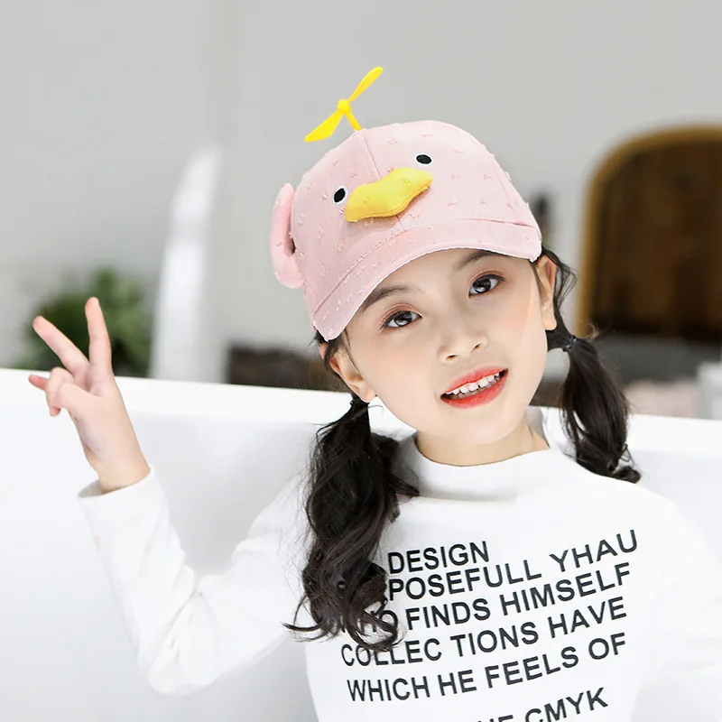 Лидер продаж 2020 Детская Милая шапка в виде утки бейсболки с защитой от солнца