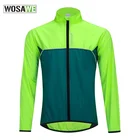 Мужская Светоотражающая велосипедная куртка WOSAWE, длинная водонепроницаемая ветрозащитная куртка для дорожного велосипеда, ветровка для горного велосипеда, ветровка, спортивная куртка для бега