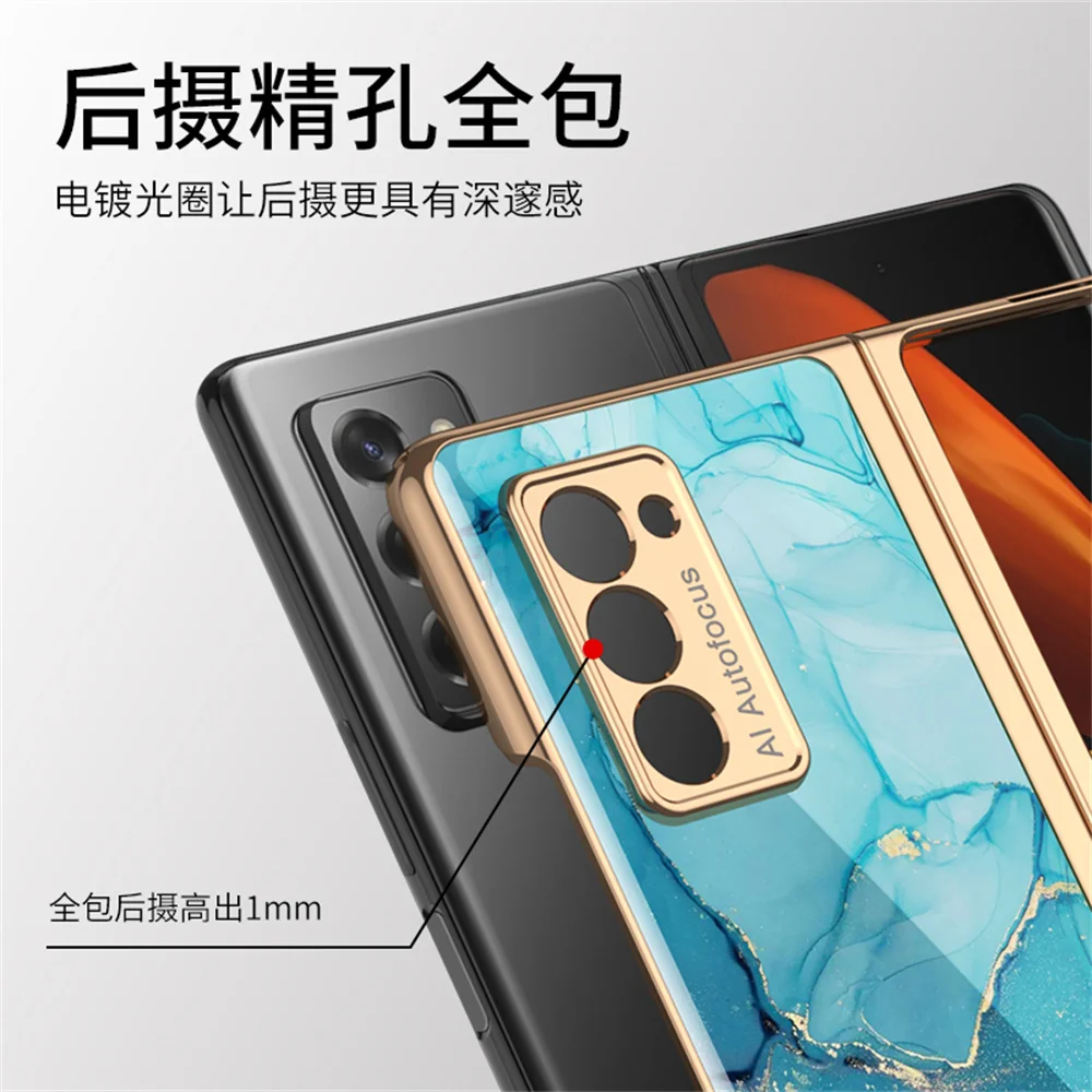 

360 Full Cover Shockproof Phone Case For Samsung Galaxy Z Fold 2 5G Ultra-thin One Shell Membrane Protective Film Funda Coque