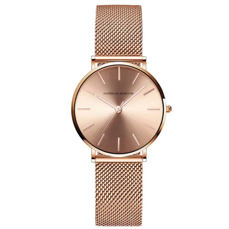 Темпераментная Мода 2019 новые миланские сетчатые женские часы на ремешке
