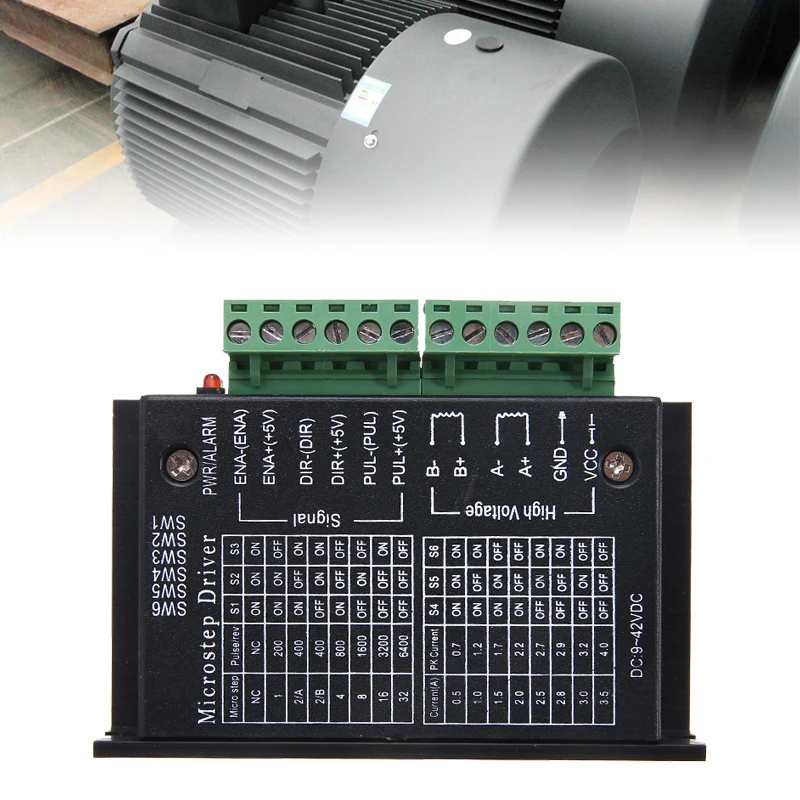 

Motor Drivers Kits 1pc 42/57/86 TB6600 Wood Router Machine Stepper Motor Driver 32 Segments Upgraded Version 4.0A 42VDC