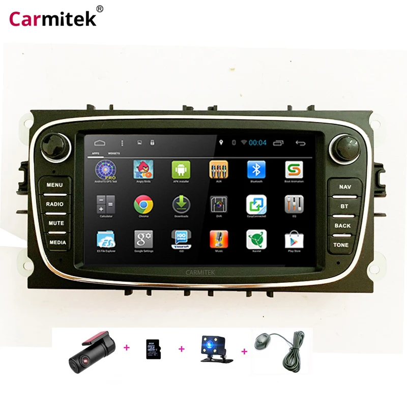 Автомобильный DVD-плеер 2 Din с Android радио GPS Navi для Ford Focus Mondeo головное устройство