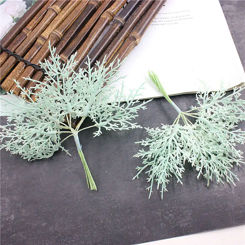 water green 10 пьезы растений искусственно баратас хохас де Navidad jarrones para Decoracion del hogar Accesorios nupciales de la boda de - Color: water green
