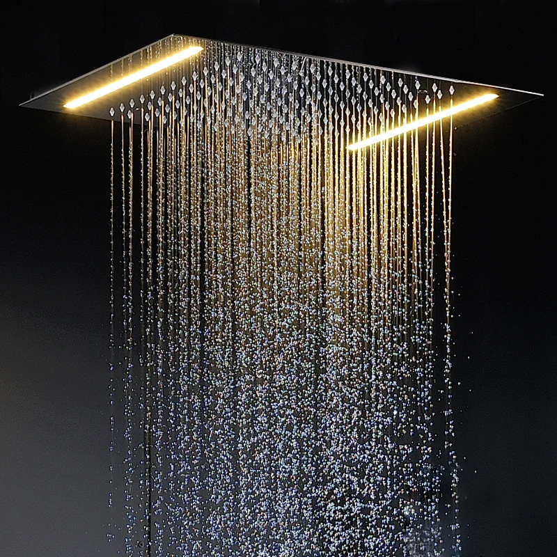Дождевая душевая панель 304 SUS светодиодсветильник потолочные насадки для душа