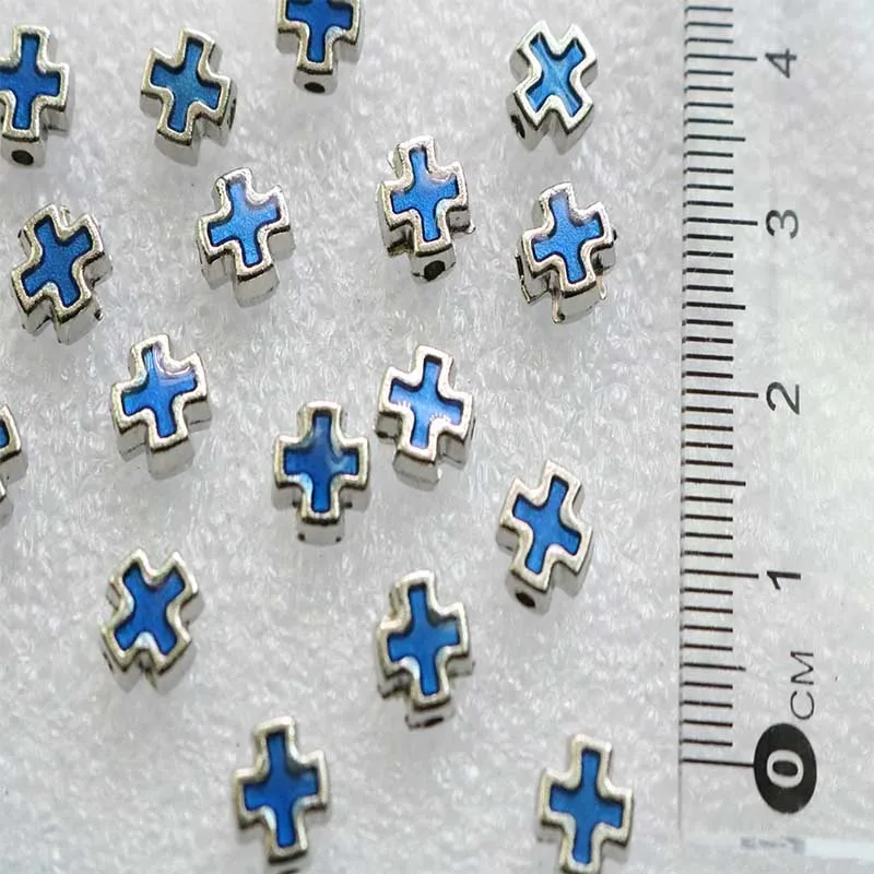 Миниатюрные разноцветные Полые бусины в форме Креста очаровательные для