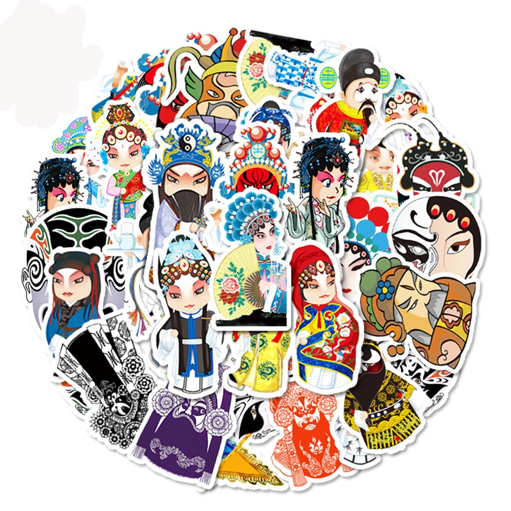

10/30/50PCS Opera Mask Stickers Skateboard Laptop Motorcycle Phone Luggage Bike Car Funny Cool Graffiti Sticker Decal Kid Toy