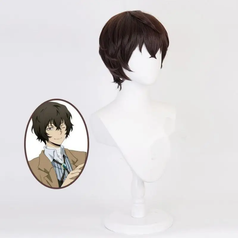 Новый парик для косплея бродячих собак дешевый короткий черный коричневый