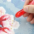 Инструмент для алмазной живописи сделай сам, металлический наконечник с несколькими пластинами для точечного сверления, перо с одной головкойугломкорректором