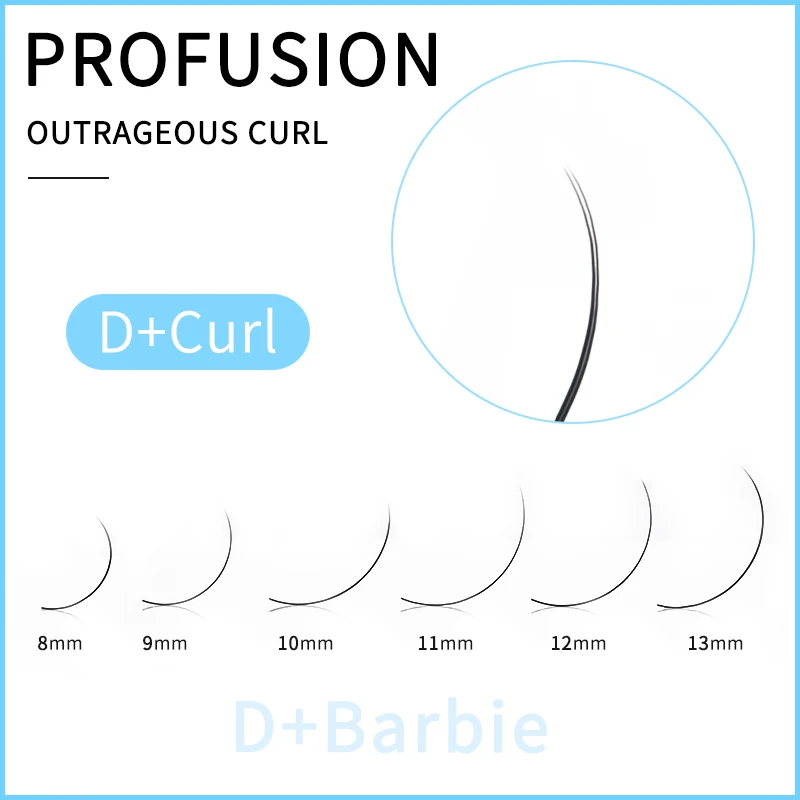 Efc beauty матовые плоские накладные ресницы D+ PROFUSION эпатажные локоны мягче эллипс плоские ресницы разделенные кончики ресниц