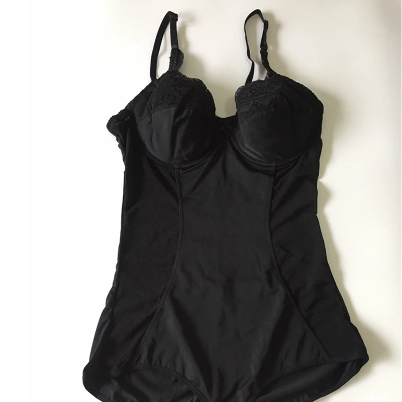Seamless Slim Full Body Shapewear Women Slip Shaper Bodysuit With Bra One-piece Sexy Black Corrective Underwear Slimming Corset