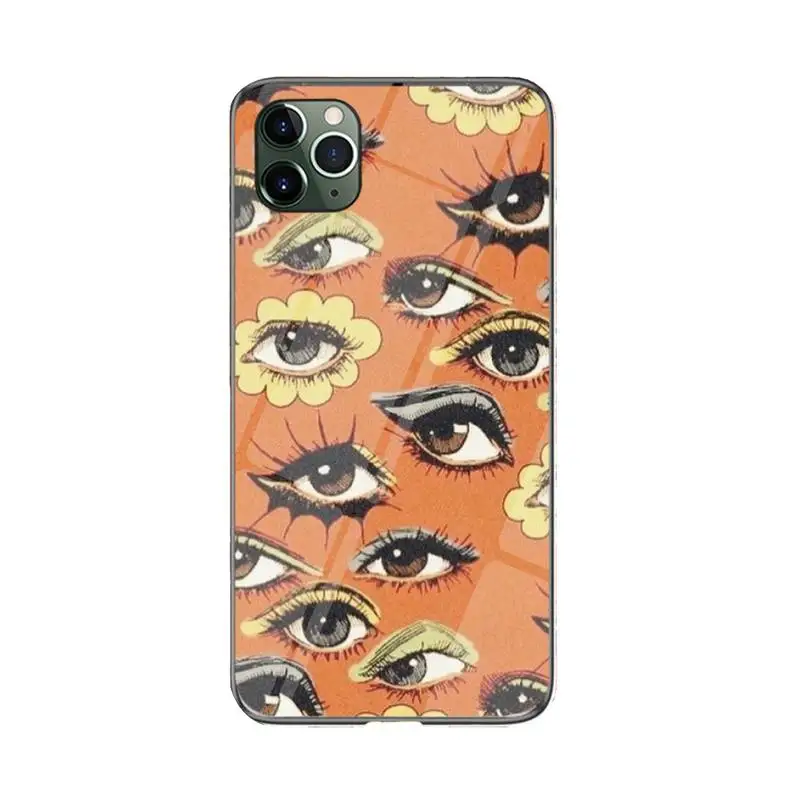 

FHNBLJ eye Phone Case For iPhone 12 mini 12 PRO Max 11 pro XS MAX 8 7 6 6S Plus X XR cover
