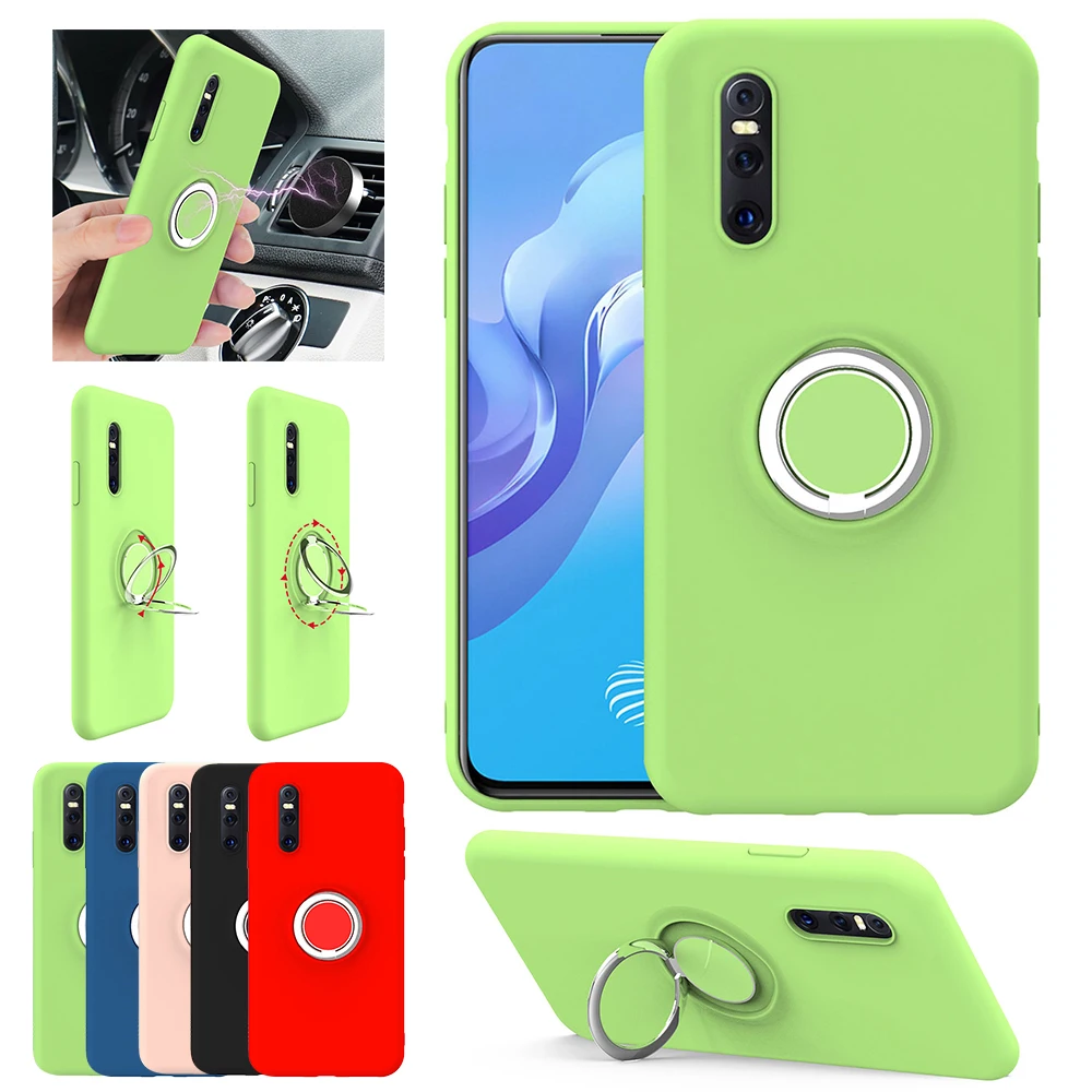 Floveme жидкий силиконовый держатель кольца Чехлы для iPhone 6 S 7 8 XS X XR MAX Plus 11 чехол