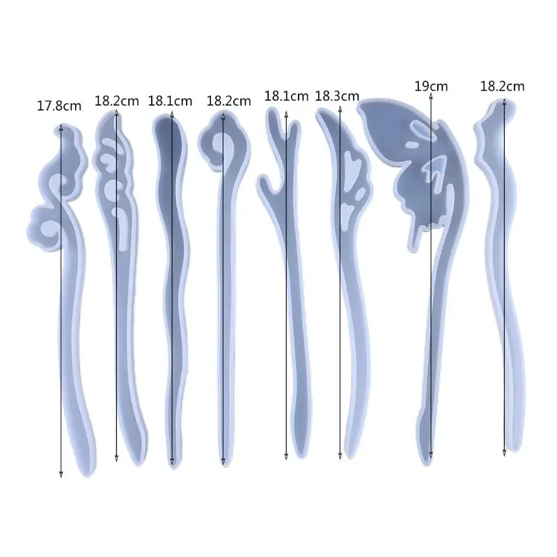 

Women Headdress DIY Epoxy Resin Mold Set Silicone Hairpin Mould Girls Hair Jewelry Making Molds 203B