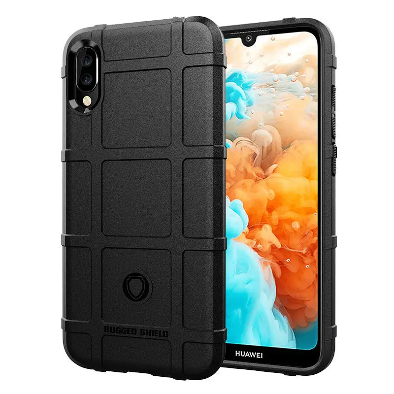 

HuaWei Y6 2019 Case Airbag frame soft Silicone Back Cover For HuaWei Y6 2019 Fashion Frosted non-slip protection Phone Case