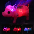 Мигающий ходить ХРЮШКА игрушка для мальчиков смешные музыкальные поросенок Электронные Домашние животные игрушки для детей Интерактивные гаджеты электронные игрушки подарки для мальчиков девочек