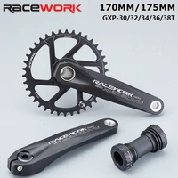 racework gxp crank mountain bike 170mm 175mm chain link 30t 32t 34t 36t 38t dental plate mtb bicycle parts for sram shimano