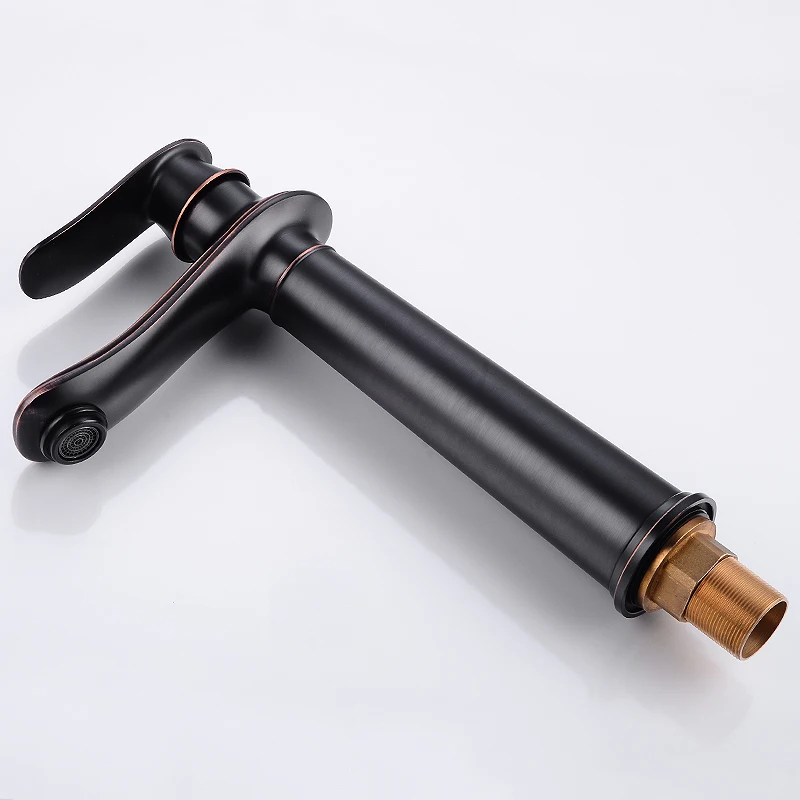 Смеситель для ванной латунный высокий кран раковины одна ручка крепление на