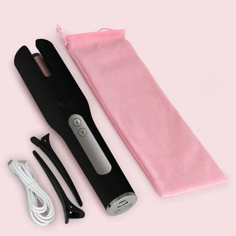 

Automatic curling iron Rechargeable automatic curling iron (with 10 temperature and timer settings) Portable curling iron