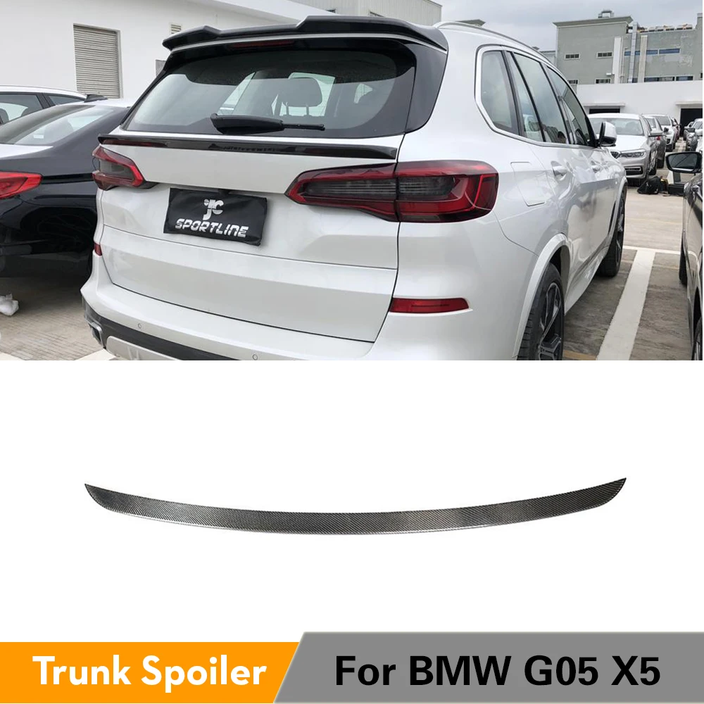 Задний спойлер для багажника BMW X5 G05 2019 2020 углеродное волокно крыло среднего