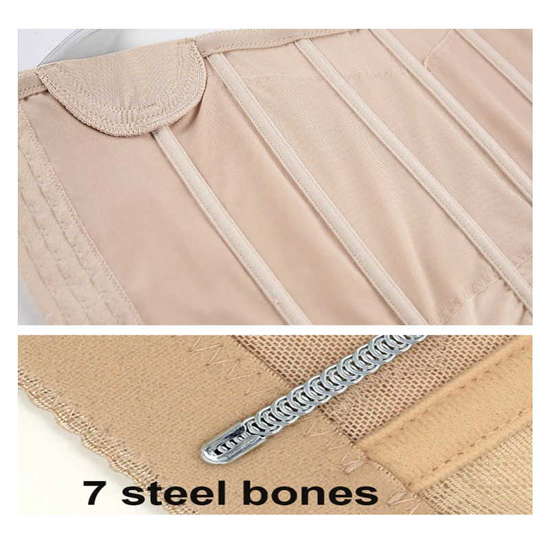 

Flat Belly Sheath Modeling Straps Women Shapewear Sexy Waist Trainer Long Torso Tummy Trimmer Belt 7 Steel Boned Body Shaper