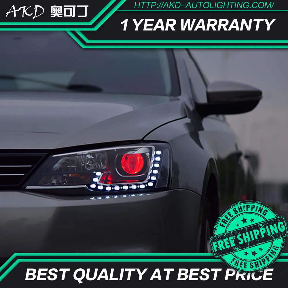 АКД автомобильного тюнинга поперечная балка для VW Jetta MK6 светодиодные фары DRL