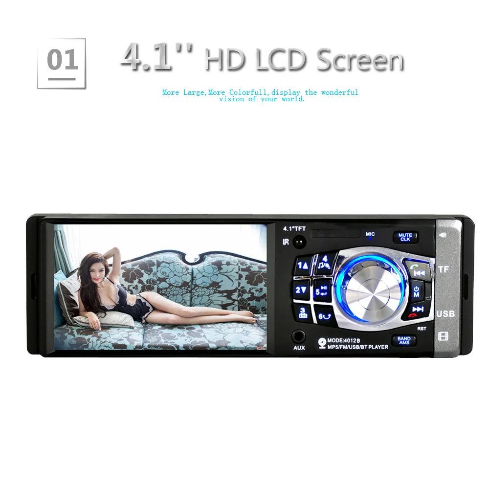 Автомагнитола 1 Din FM радио авто аудио стерео Поддержка камеры заднего вида
