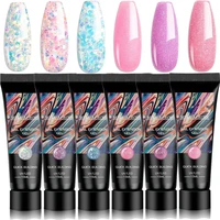 meet across 15ml acrylic nail extension gel glitter sequins uv led builder nail gel tips slip solution jelly nail gel manicure