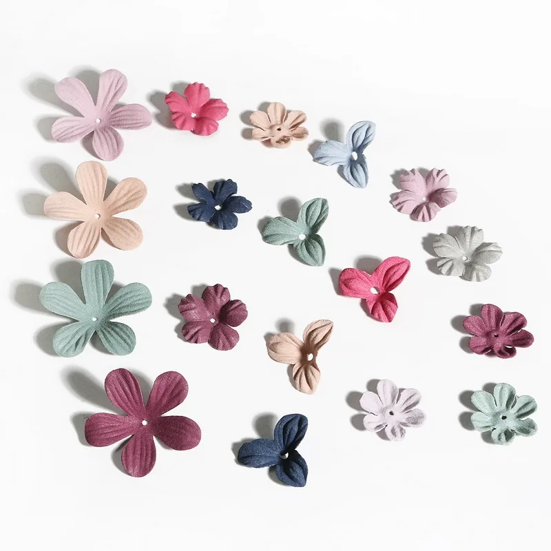 Маленькие Изысканные кожаные цветы ручной работы искусственные свадебное