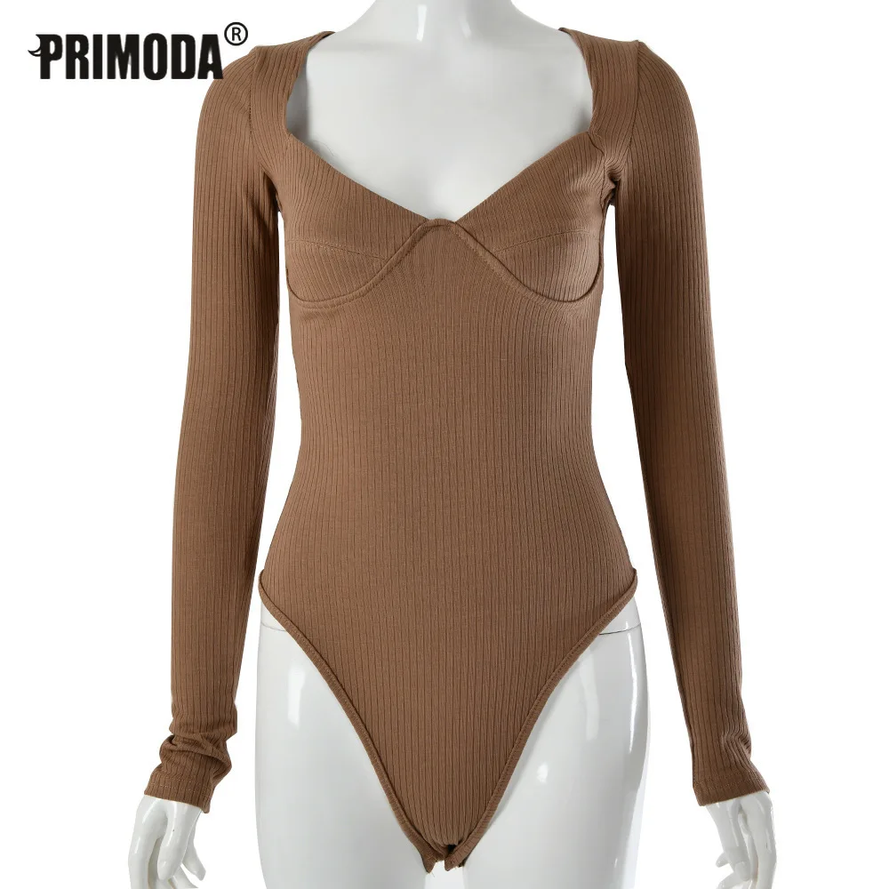 Обтягивающее облегающее боди Женское черного и белого цвета с v образным вырезом