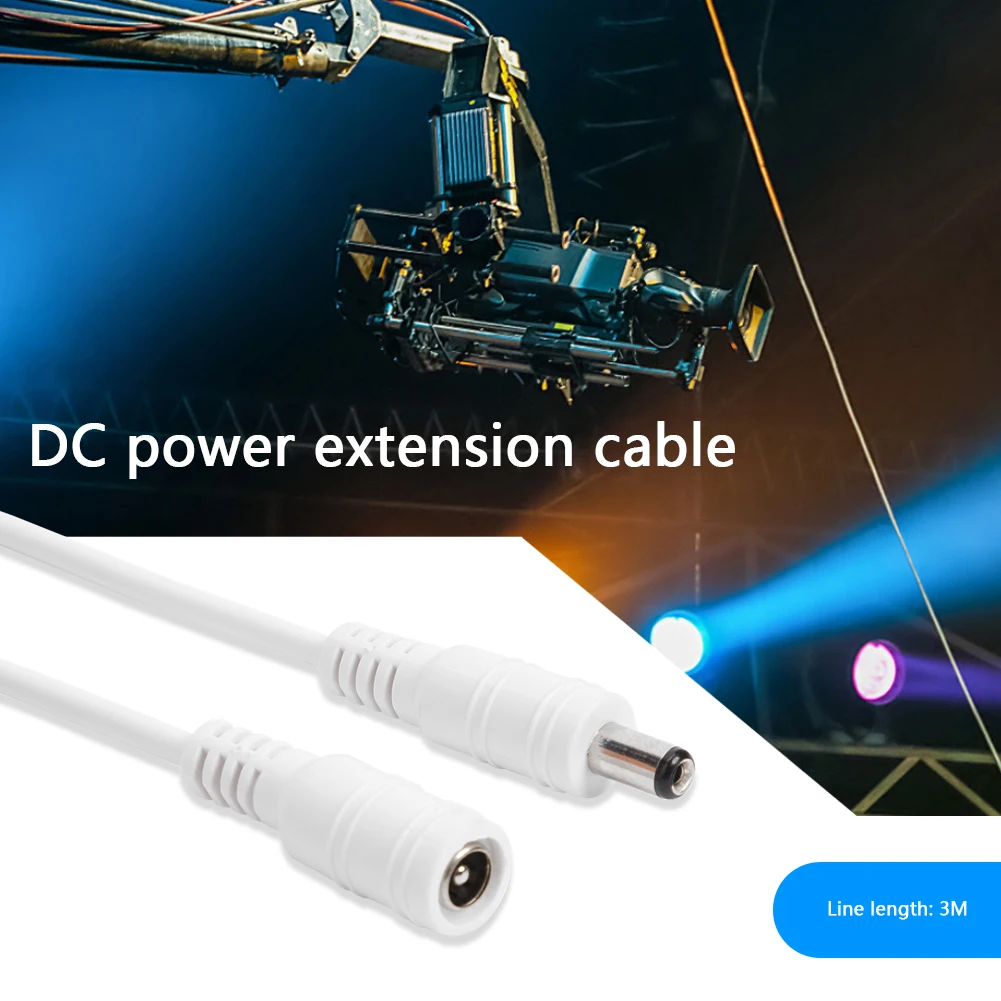 

DC 12V-24V Power Extension Cord 5.5x2.1mm Male Female Power Adapter Cable 0.5m/1m/2m/3m/5m/10m Power Extension Adapter Cord