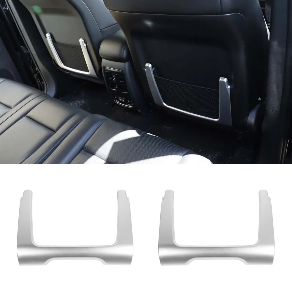 

For Jeep Grand Cherokee 2011+ Car Seat Rear Net Storage Holder Decoration Trim Styling Accessories 2Pcs/set