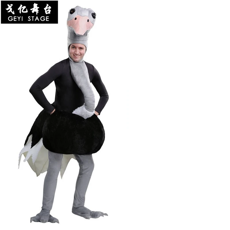 

Carnaval Costumes for Adults Halloween Cosplay Bird Costumes Unisex Animal Ostrich Costume Funny Party Dress