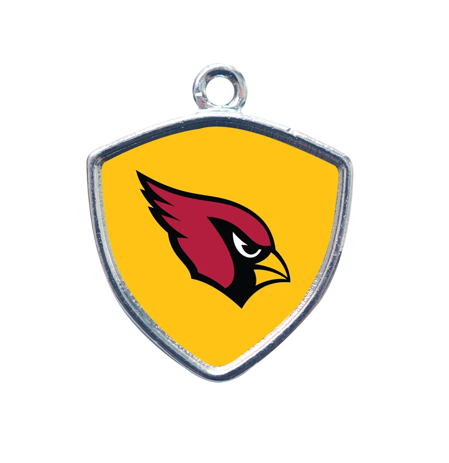 Кулон с кристаллами футбольного игрока мужской и женский браслет Аризона