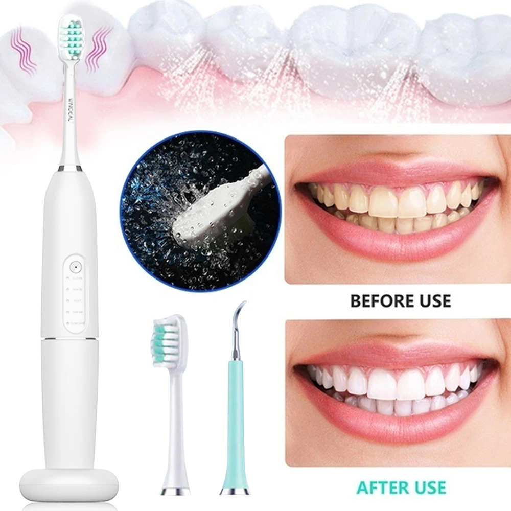 

Sonic Electric Toothbrushes for Adults Kids Smart Timer Rechargeable Whitening Toothbrush IPX7 Waterproof