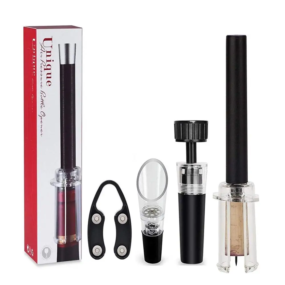 Набор открывалок для вина комплект из 4 предметов с насосом высокого давления