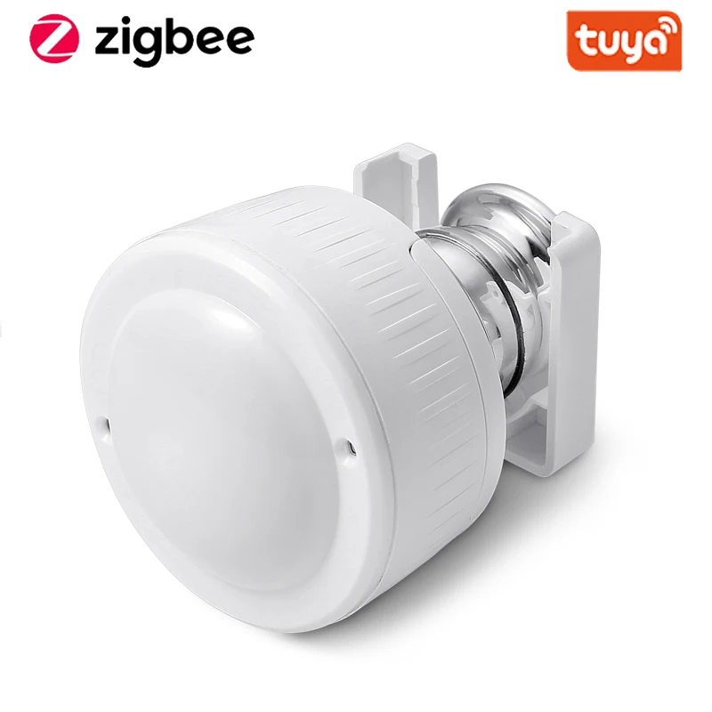 Датчик температуры Tuya ZigBee 4 в 1, умный светильник красный датчик влажности и движения, с зарядкой от USB или питанием от аккумулятора - изображение