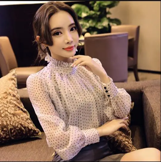 Элегантная шифоновая рубашка 2019 весеннее Новое кимоно для женщин blusa