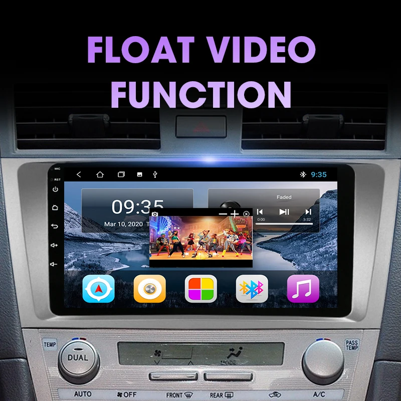 JMCQ Android 10.0 Car Radio For Toyota Camry 6 XV 40 50 2006 - 2011 Multimedia Video Player Navigaion GPS 2 din Stereo Head unit |
