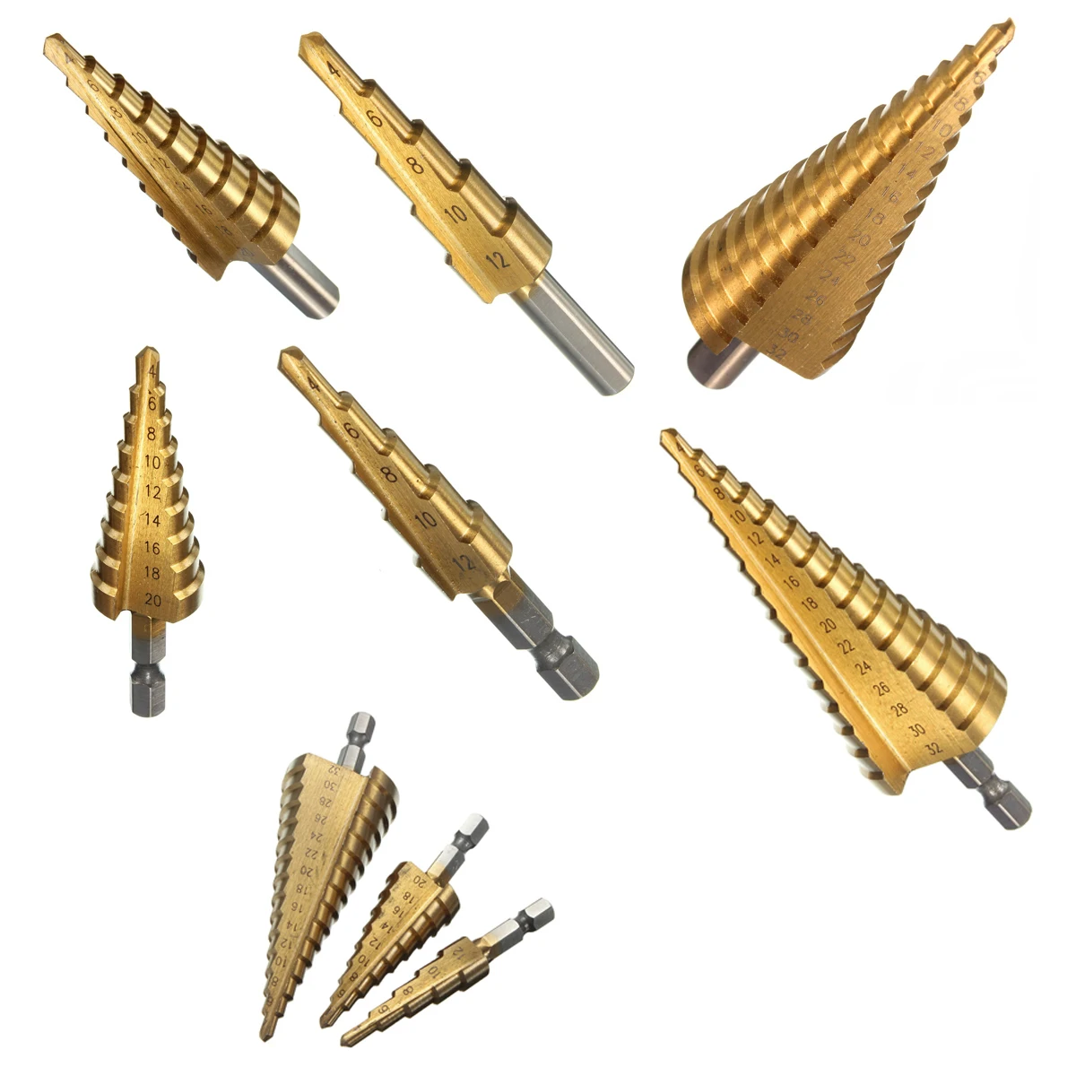 

HSS шаг сверла сверло конический Титан для дрели отвертки 4-32 мм